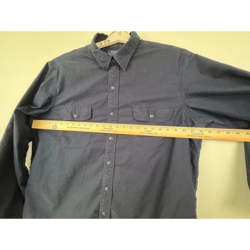 Polo Ralph Lauren Button Down Mens XXL Navy Blue Excellent Workwear Casual